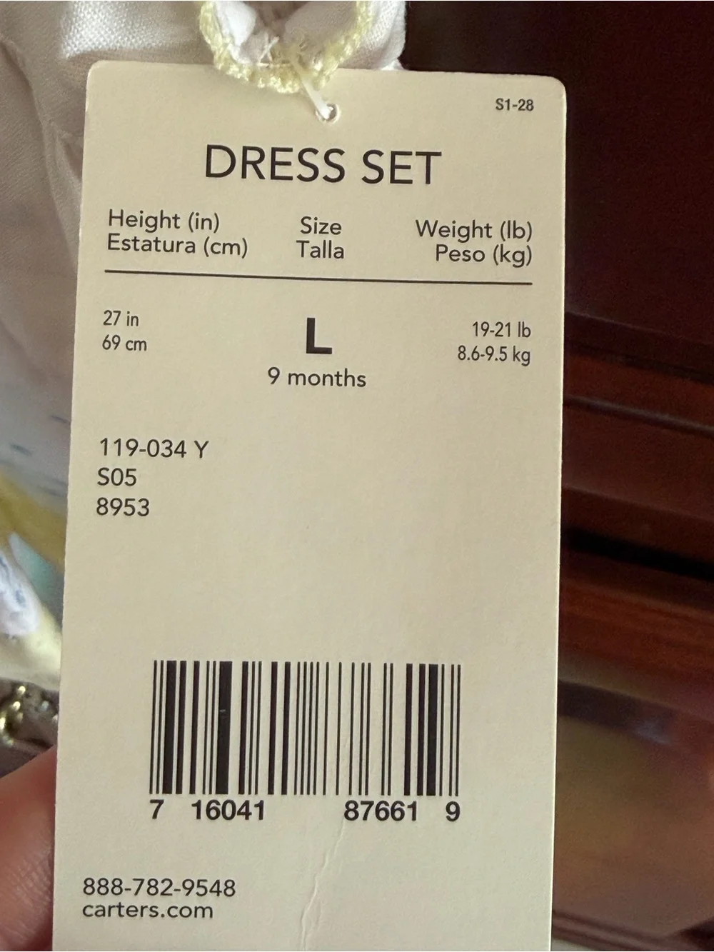 Vintage Carter’s Dress NWT 6-9m